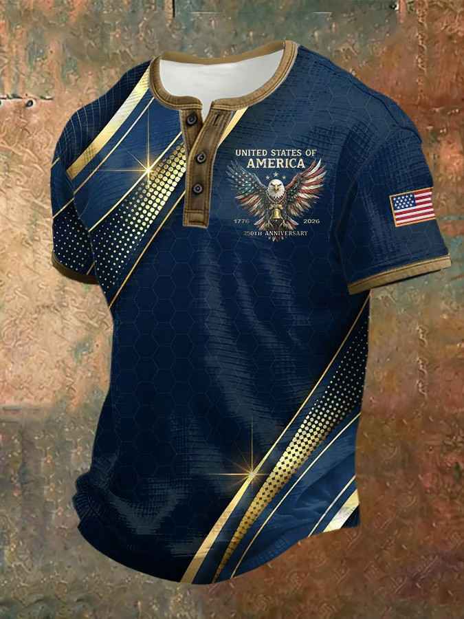 250th Anniversary United States Of America Button Shirt 1776 2026 Eagle Patriotic Gift Ideas