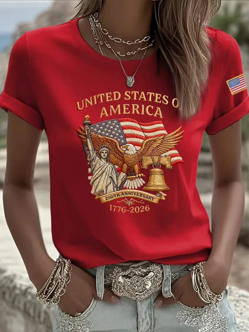 250th Anniversary United States Of America T-Shirt 1776 2026 Patriotic Gift For Mom Mother Day Gift