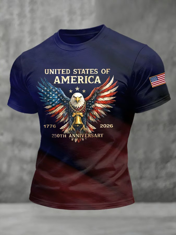 250th Anniversary United States Of America T-Shirt Eagle Liberty Bell 1776 2026 Best Patriotic Gift