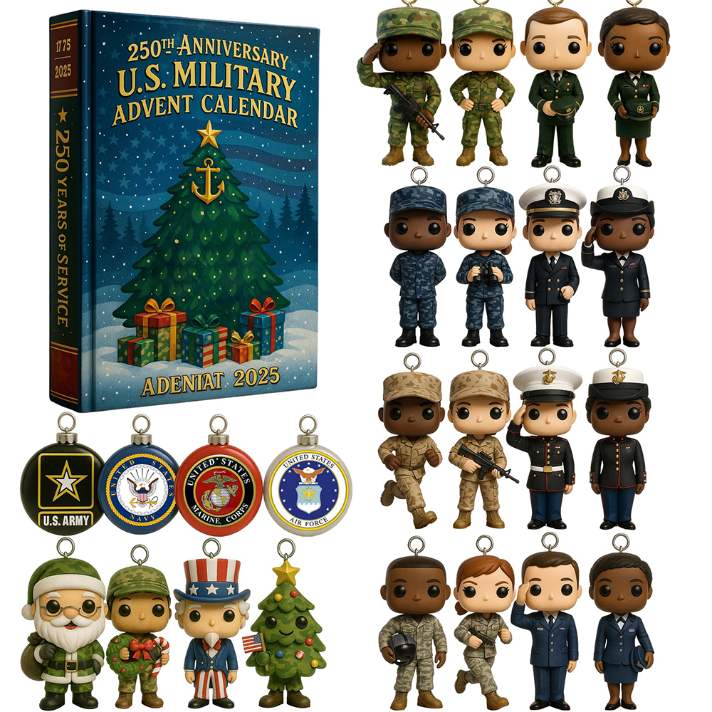250th Anniversary US Military Advent Calendar Military Christmas Decorations US Army Gifts