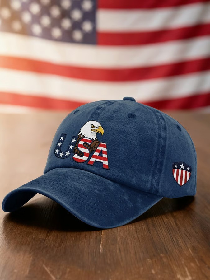250th Anniversary USA Bald Eagle Baseball Hat Patriotic American Independence 1776 2026 Gift For Dad
