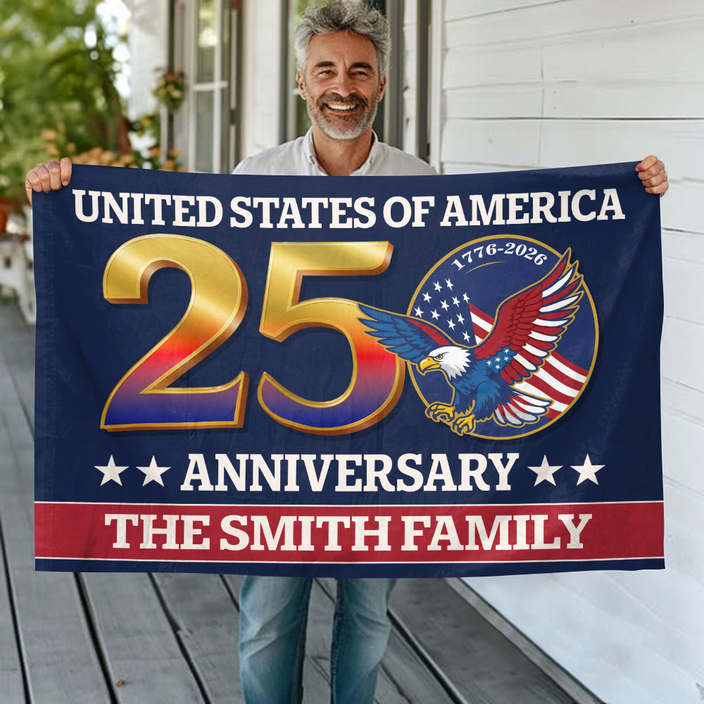 250th Anniversary Usa Eagle Patriotic House Flag America 250 Merchandise Gifts For Patriotic Dad
