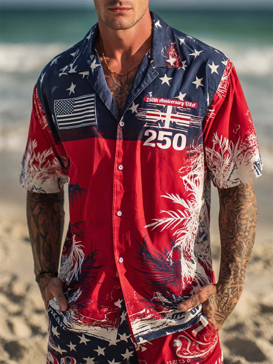 250th Anniversary USA Hawaiian Shirt America Land Of The Free Clothing Patriotic Gifts