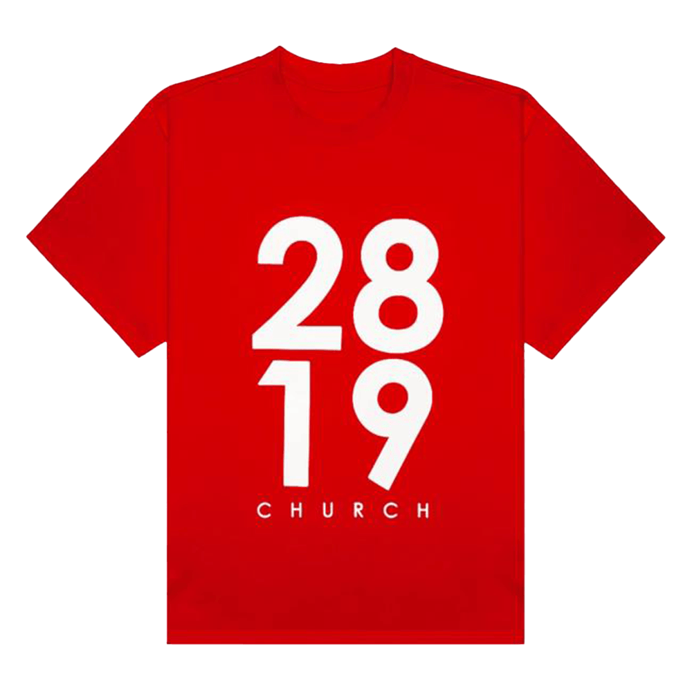 2819 Merch 2819 Church Bold Red T-Shirt Father's Day Presents For Husband