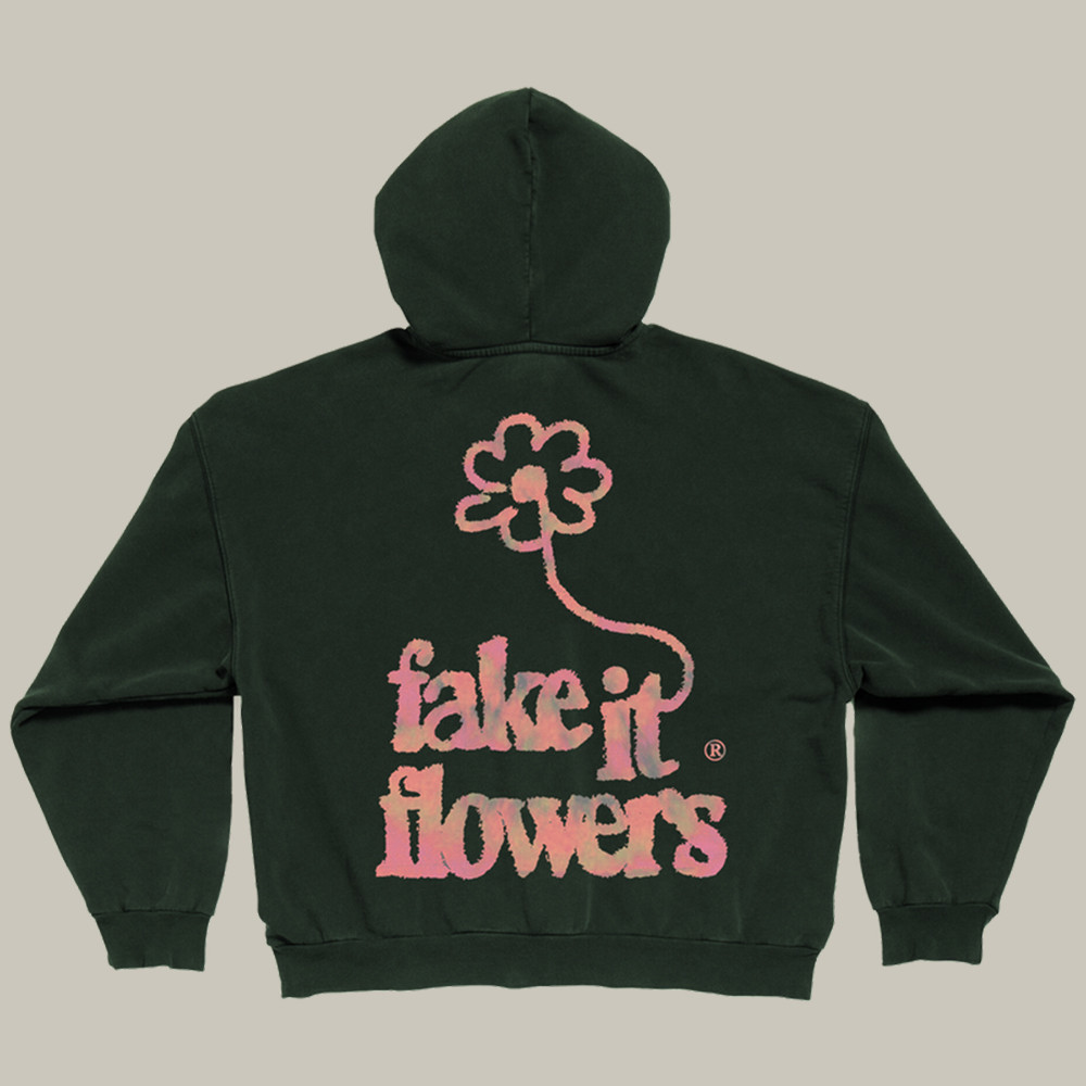 2819 Merch Hoodie Fake It Flowers Faith Based Hoodie Christian Christmas Gifts