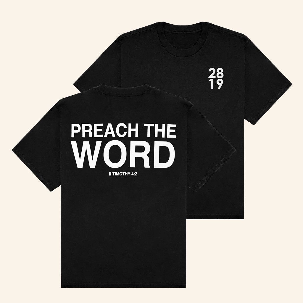 2819 Merch Preach The Word Black Shirt Christmas Gift Ideas For Him