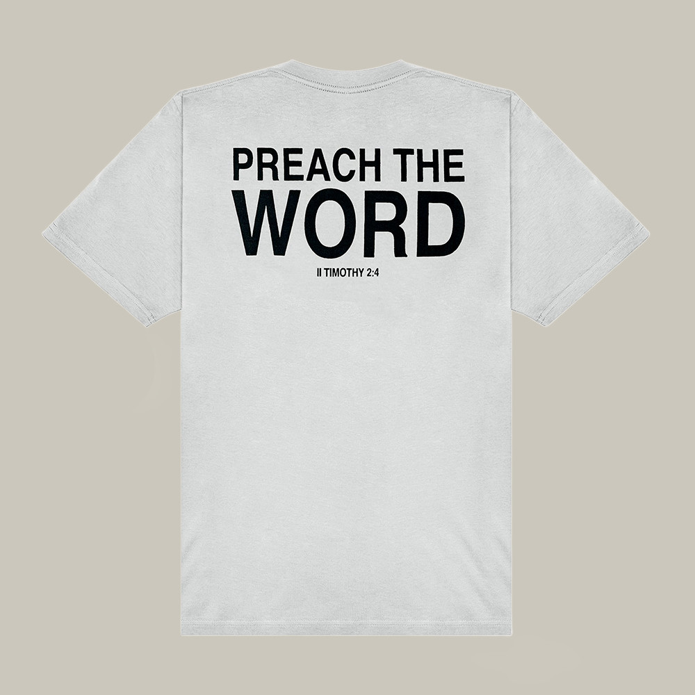 2819 Merch T-Shirt Preach The World II Timothy 2 4 Faith Based Shirt Unique Gifts For Him