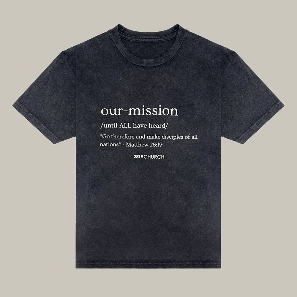 2819 Merch Vintage T-Shirt Our Mission 2819 Church Shirt Christmas Gifts For Christians