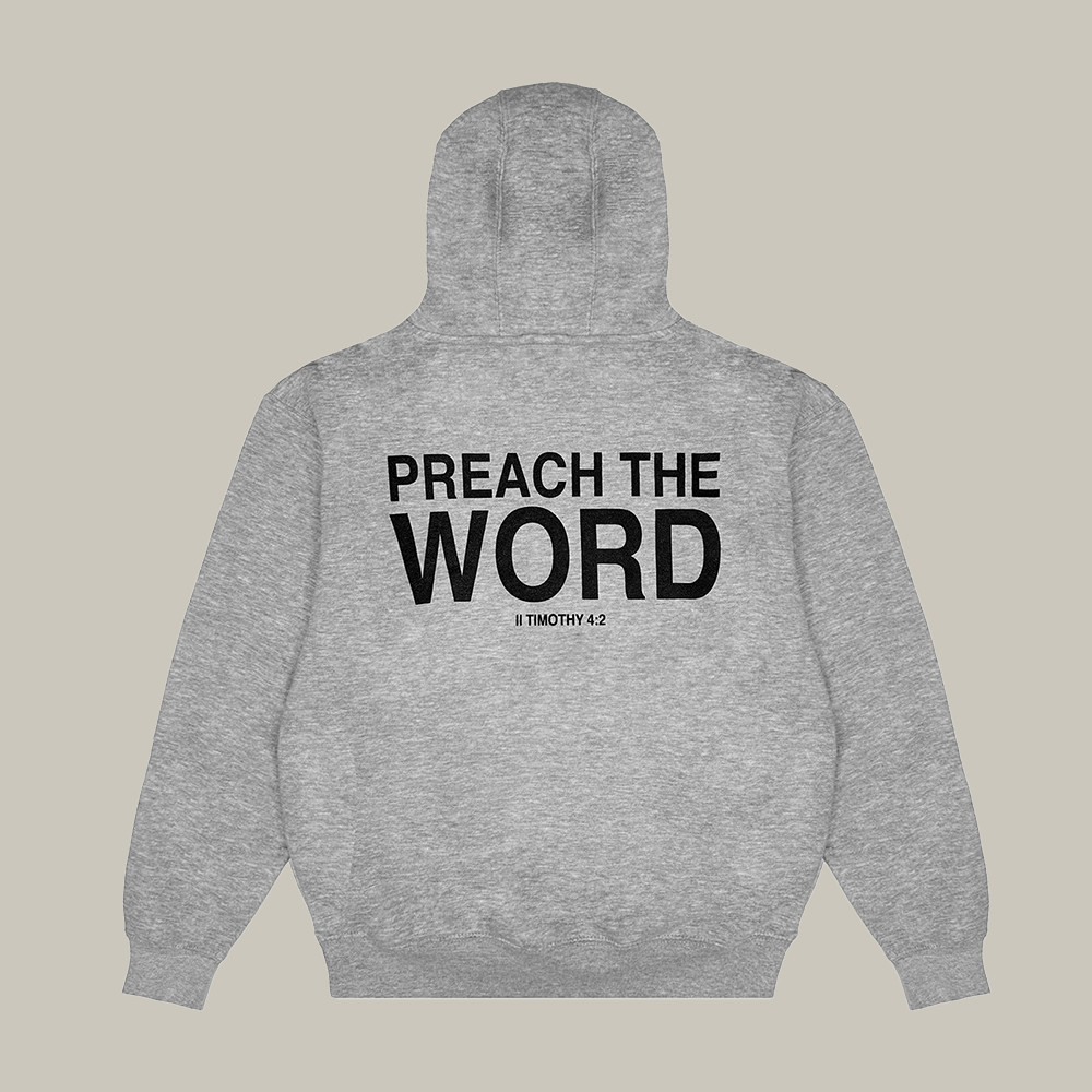 2918 Merch Hoodie Preach The Word Great Commission Apparel Bible Verse Gifts
