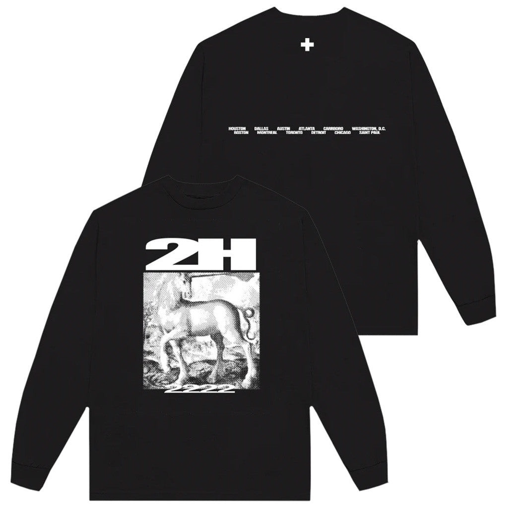 2Hollis Merch 2H Black Unicorn Dateback Long Sleeve Shirt Gift Ideas For Him 2Hollis Merch 2H Black Unicorn Dateback Long Sleeve Shirt Gift Ideas For Him