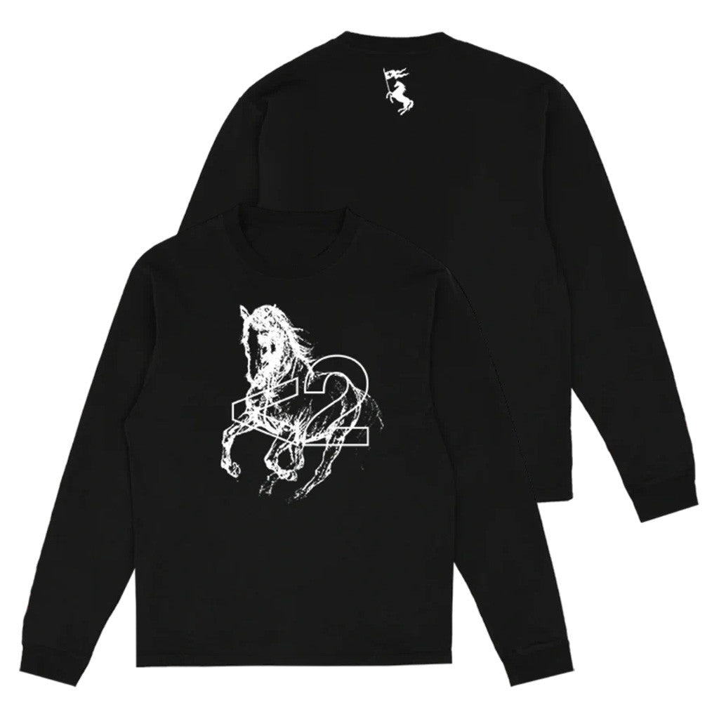 2Hollis Merch Black Horse Long Sleeve T-Shirt Gifts For Him 2Hollis Merch Black Horse Long Sleeve T-Shirt Gifts For Him