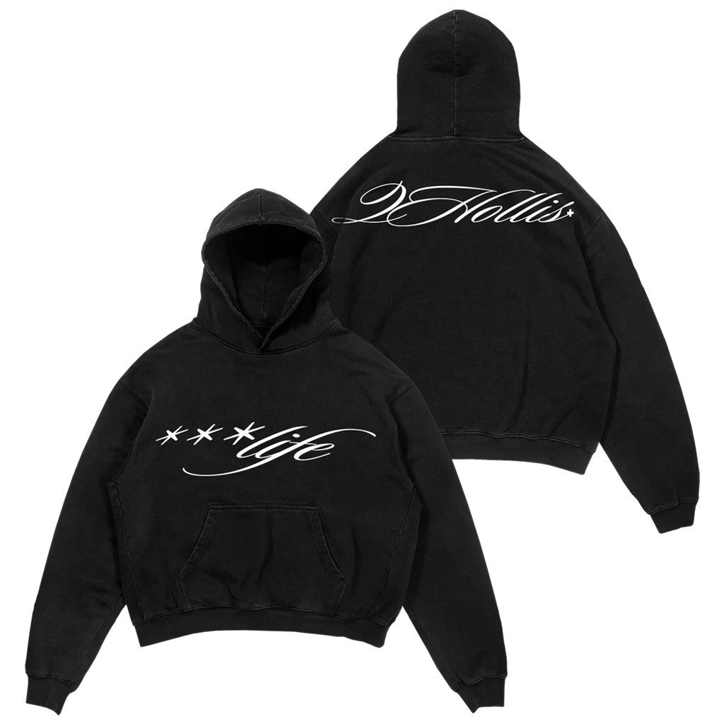 2Hollis Merch Life Script Hoodie Present For Husband 2Hollis Merch Life Script Hoodie Present For Husband