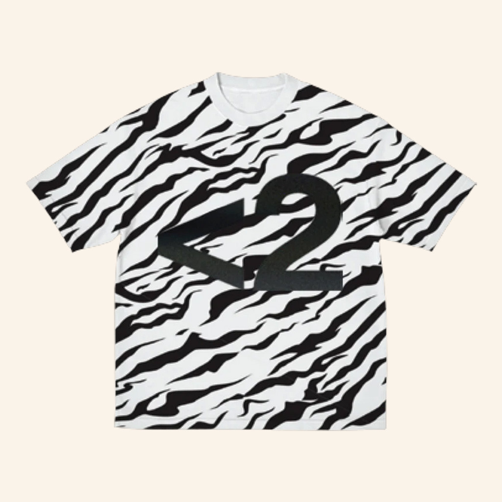 2hollis Merch Tiger Print Logo White T-Shirt Gifts For Rapper Fans 2hollis Merch Tiger Print Logo White T-Shirt Gifts For Rapper Fans