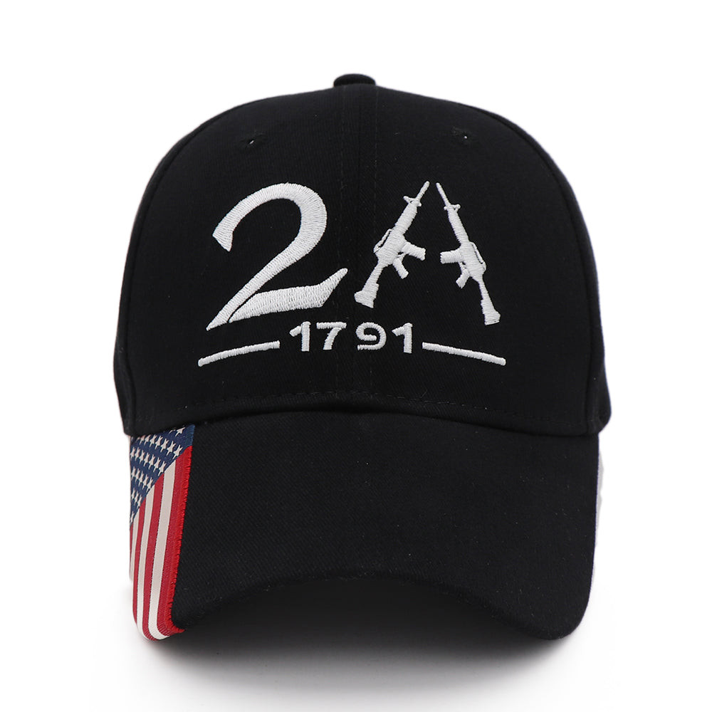 2nd Amendment 2A Baseball Hat US Flag Mens Merchandise Patriotic Gifts For Him