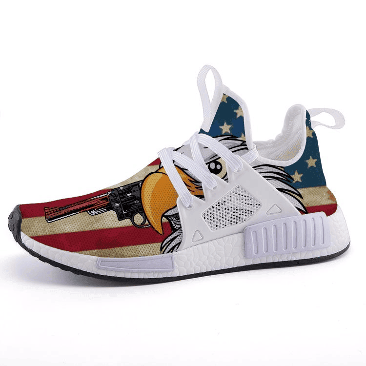 2nd Amendment American Flag Shoes Eagle Holding Gun Patriots Merch Old Vintage Sneakers 2nd Amendment American Flag Shoes Eagle Holding Gun Patriots Merch Old Vintage Sneakers