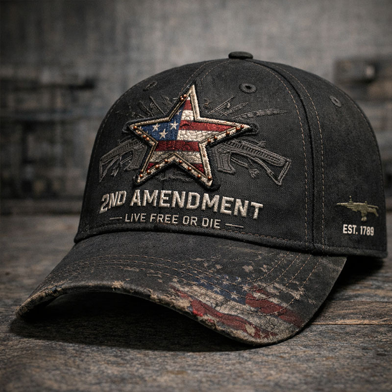 2nd Amendment Live Or Die Hat Pro Gun Anti Idiot Baseball Cap Vintage Gift Ideas