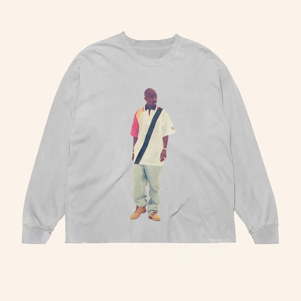 2Pac Merch Everywhere I Go Long Sleeve T-Shirt Gifts For Rapper Fans