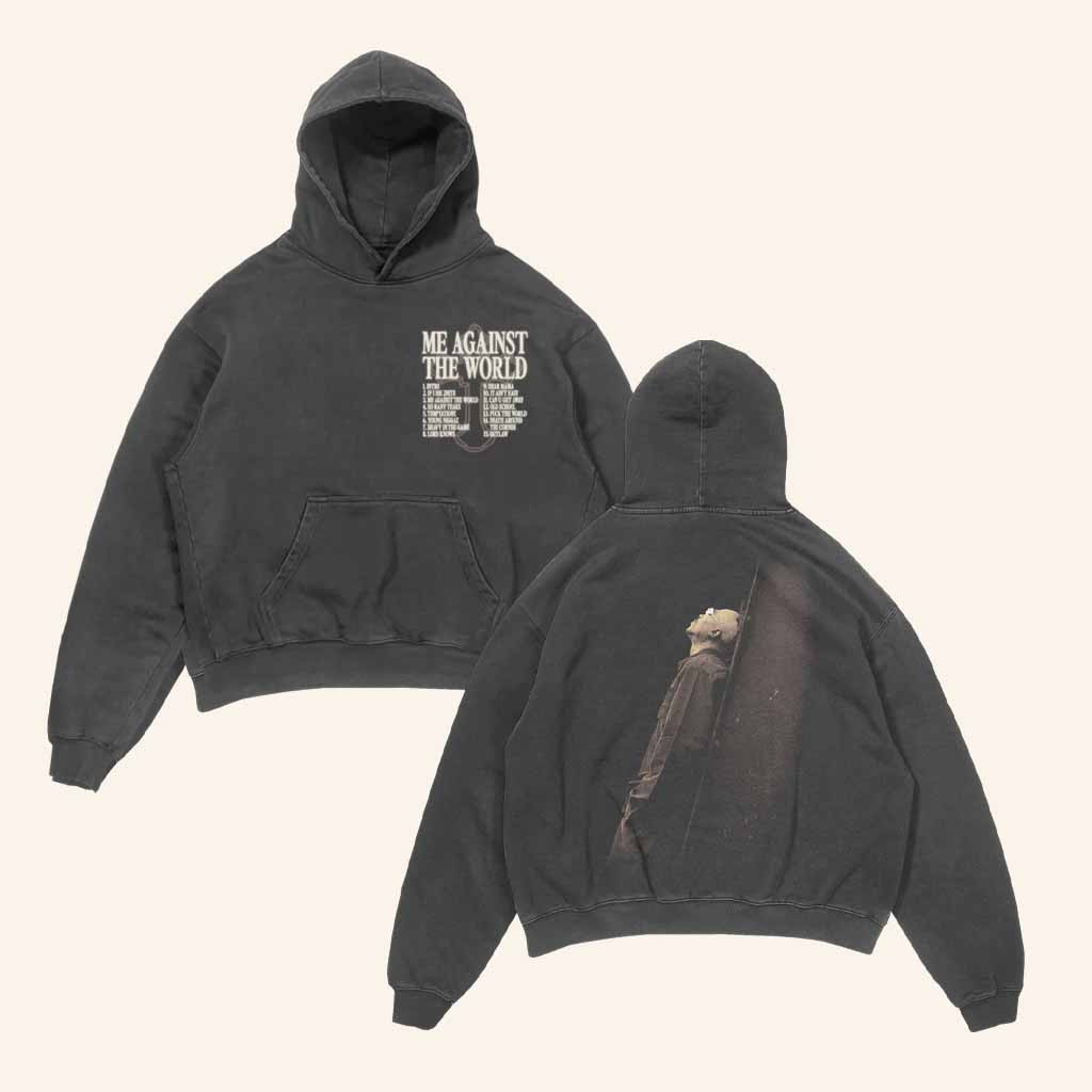 2Pac Merch Me Against The World Tracklist Hoodie Gifts For Music Fans 2Pac Merch Me Against The World Tracklist Hoodie Gifts For Music Fans