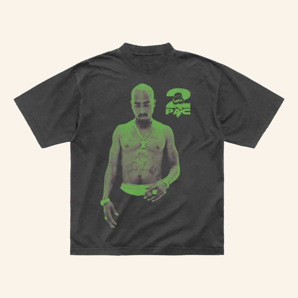 2Pac Merch Neon Thug Life Charcoal T-Shirt Gifts For Rapper Fans 2Pac Merch Neon Thug Life Charcoal T-Shirt Gifts For Rapper Fans