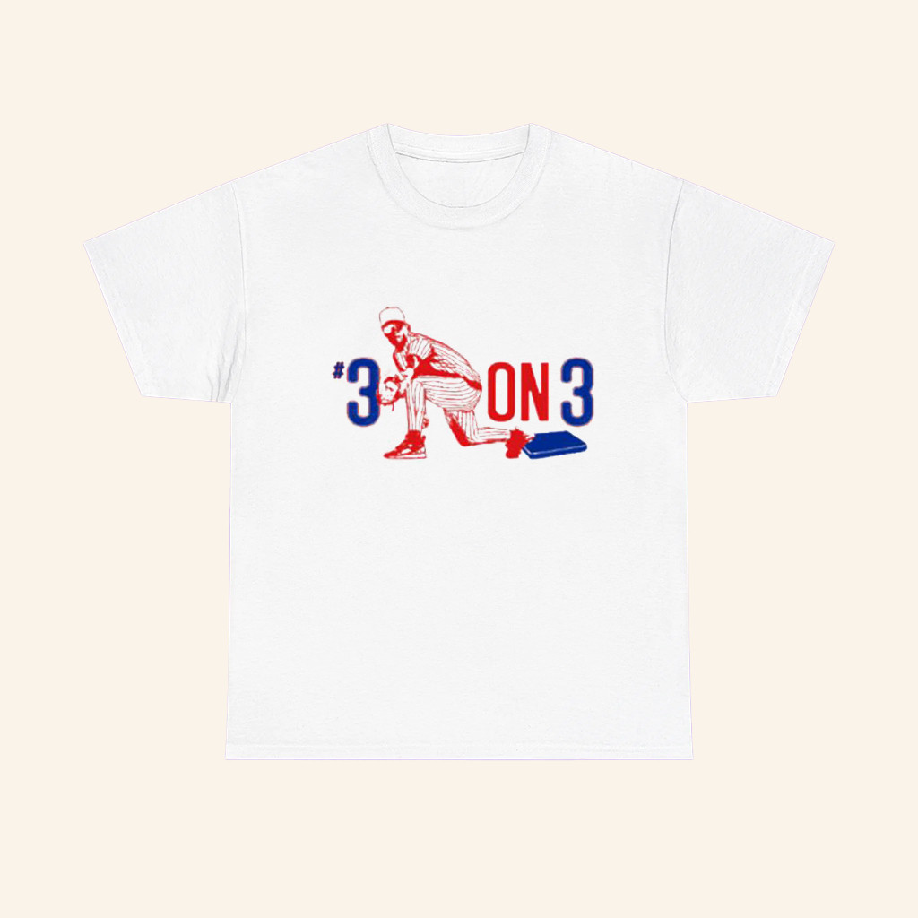 3 On 3 Athletes T-Shirt Jomboy Media Bryce Harper Chos3n Shirt Gifts For Boyfriend