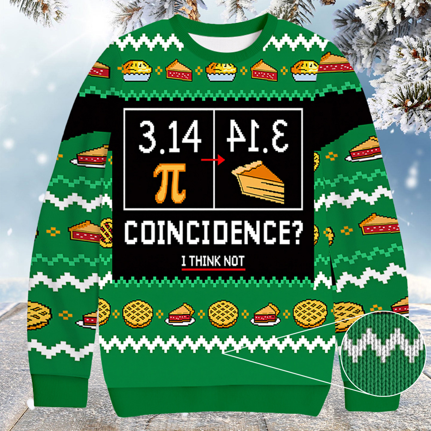 3.14 Pi Christmas Ugly Sweater Funny Xmas Clothing Great Gifts For Brothers