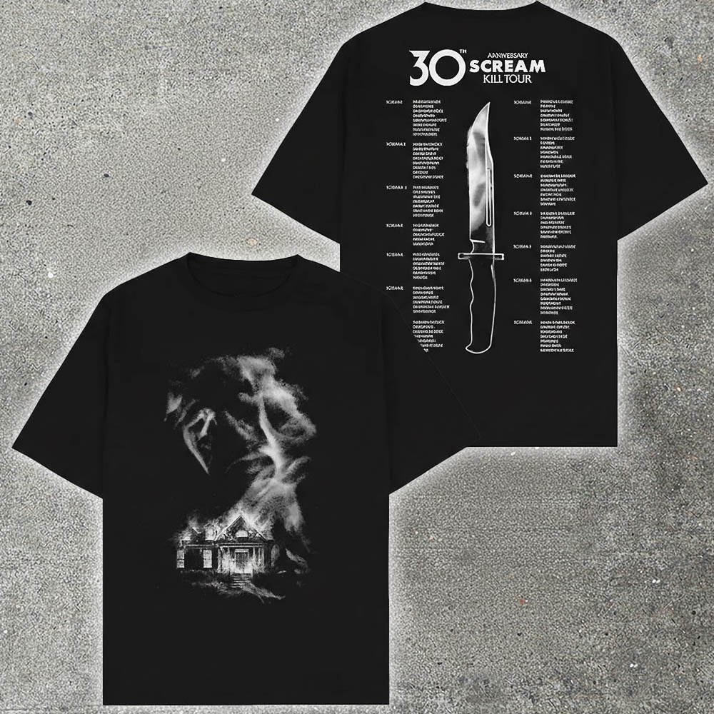 30th Anniversary Scream Kill Tour Shirt Horror Movie Fan Merch Trending Best Gift For Scream Fans