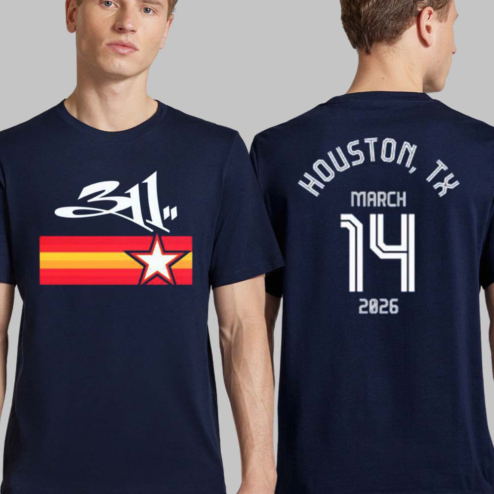 311 Band Houston Texas 2026 Concert T-Shirt Moon To Mars Tour Fan Gear Best Gift For Music Lovers