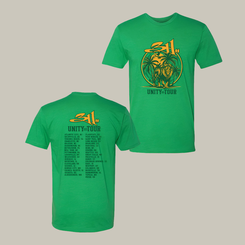 311 Band Unity Tour T-Shirt Rock Music 311 Band Shirt Unique Gift For Music Lovers