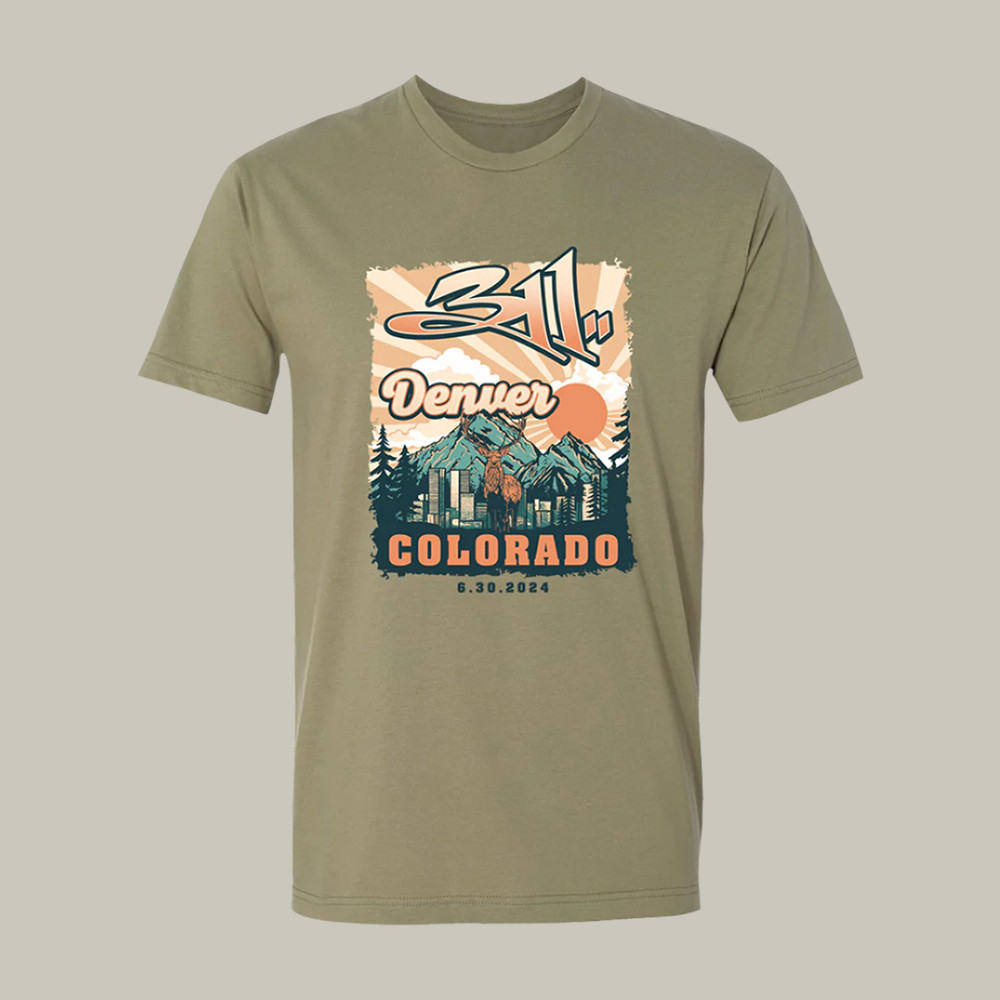 311 Denver CO T-Shirt 311 Day Merch Present For Rock Music Enthusiasts