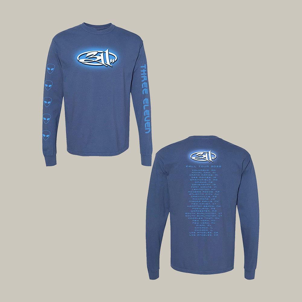 311 Fall Tour Long Sleeve Shirt 90s Vintage Style Band Apparel Cool Gift For Fans