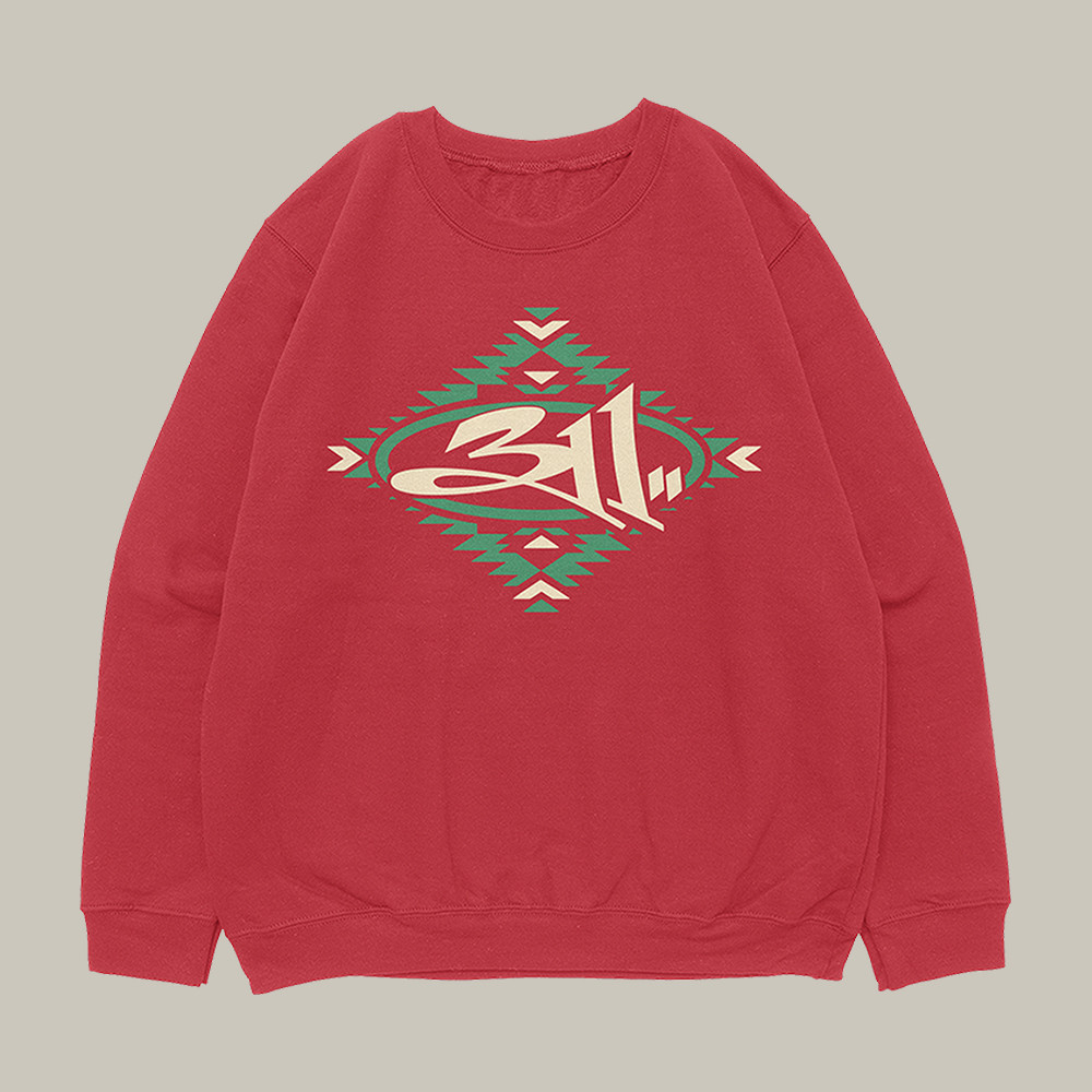 311 Logo Holiday Sweatshirt 90s Vintage Style Band Clothing Unique Gift For Fans