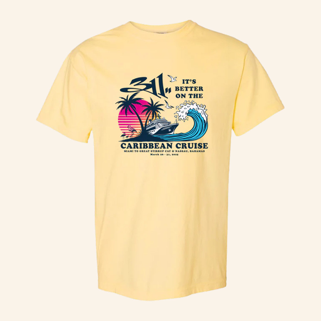 311 Merch 311 Cruise Yellow Wave T-Shirt Christmas Gifts For Girlfriend 311 Merch 311 Cruise Yellow Wave T-Shirt Christmas Gifts For Girlfriend