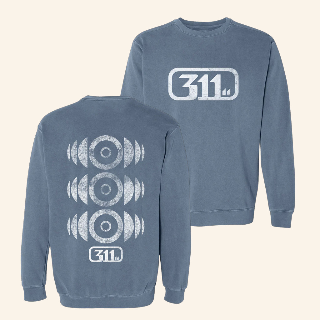 311 Merch Blue Soundsystem Sweatshirt Christmas Gifts For Rock Lovers