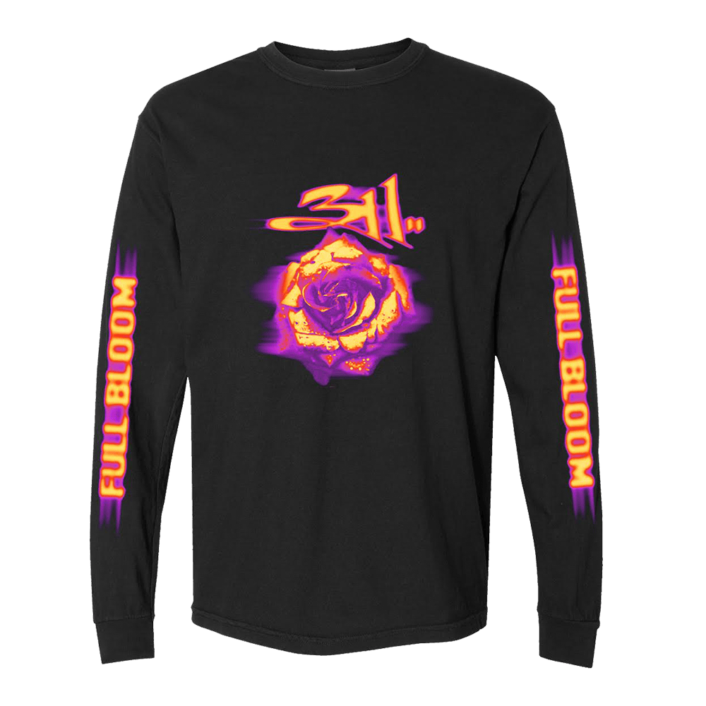311 Merch Full Bloom Rose 311 Long Sleeve T-Shirt Gifts For Music Fans 311 Merch Full Bloom Rose 311 Long Sleeve T-Shirt Gifts For Music Fans