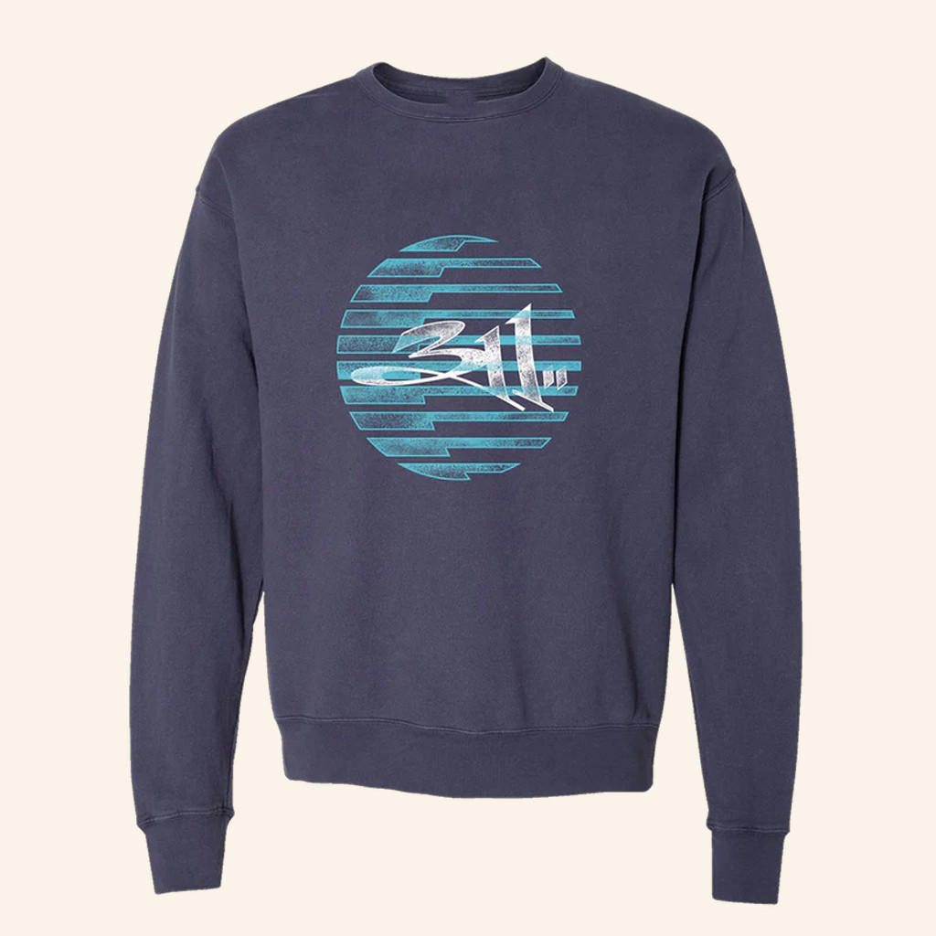 311 Merch Retro Sun Sphere Crewneck Sweatshirt Best Gifts For Rock Fans