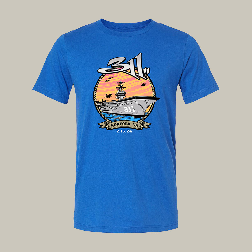 311 Norfolk Event T-Shirt 90s Vintage Style Band Clothes Rock Music Fan Gifts