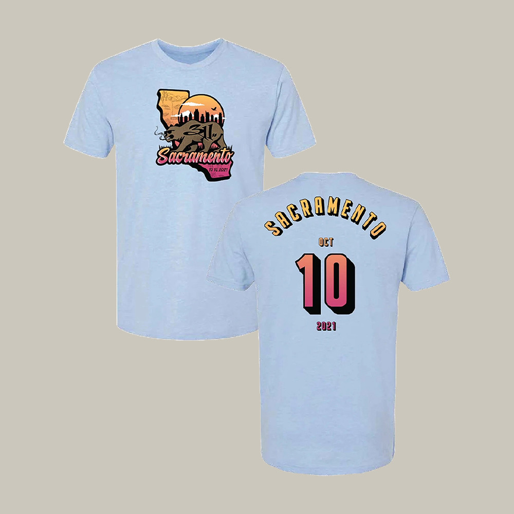 311 Sacramento CA Event T-Shirt 90s Vintage Style Band Merch Music Fan Gift