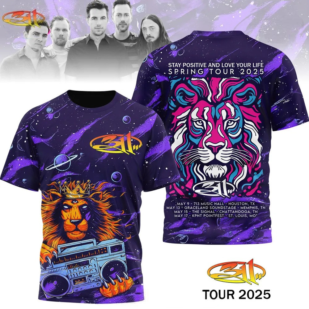 311 Spring Tour 2025 Special T-Shirt Gifts For Music Lovers