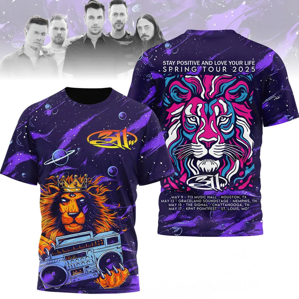 311 Spring Tour 2025 T-Shirt 311Merch Fathers Day Presents Birthday Gift for Husband 311 Spring Tour 2025 T-Shirt 311Merch Fathers Day Presents Birthday Gift for Husband