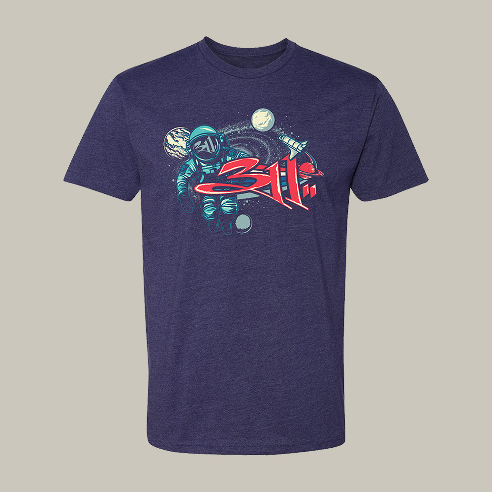 311 Unity Tour Astronaut T-Shirt 90s Vintage Style Band Clothes Cool Gift For Huge Fans
