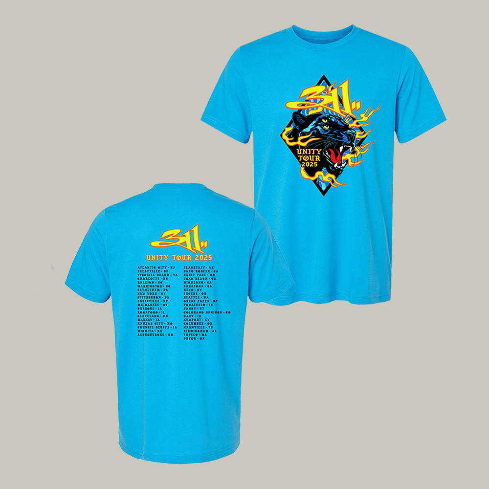 311 Unity Tour Panther T-Shirt American Rock Band 311 Merch Gift For Music Fan