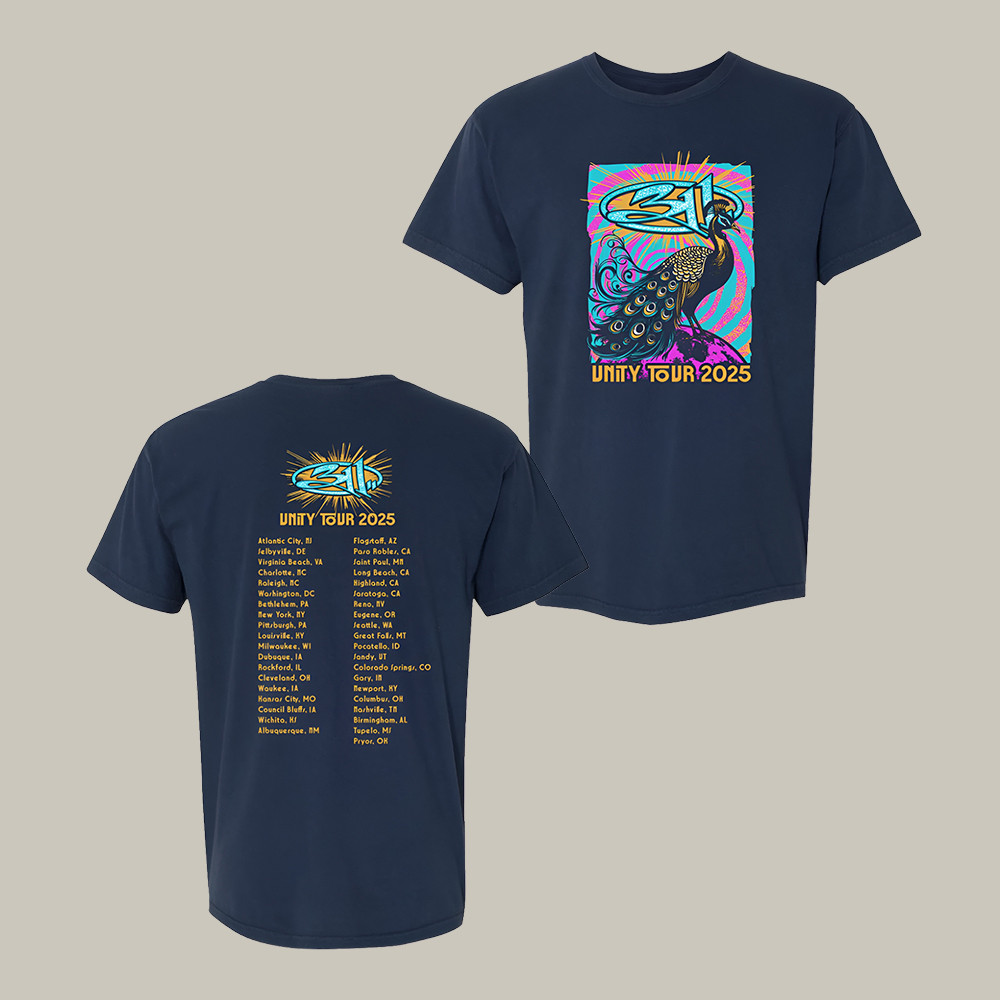 311 Unity Tour Peacock T-Shirt American Rock Band 311 Merch Music Fan Idea