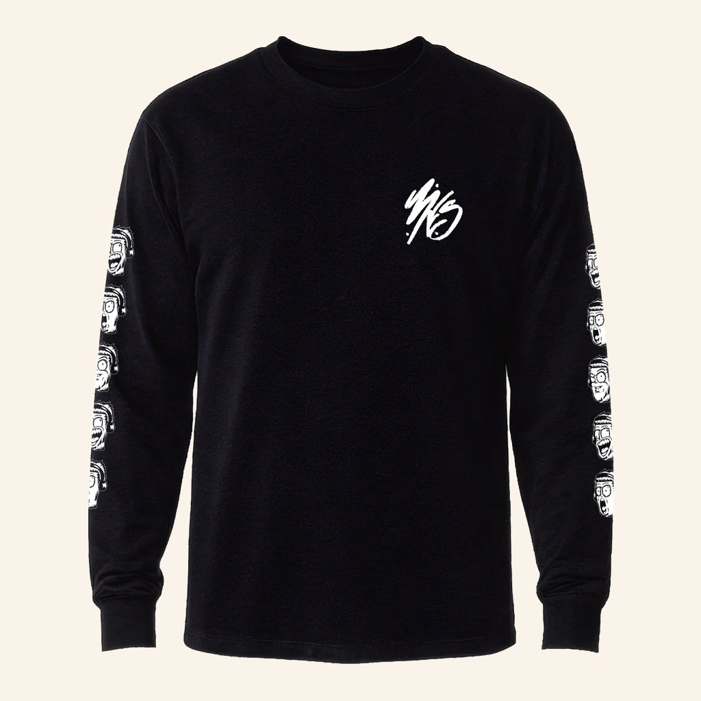 3FS Merch Black Faces Long Sleeve T-Shirt 3FS Shirt Gift Ideas For Him