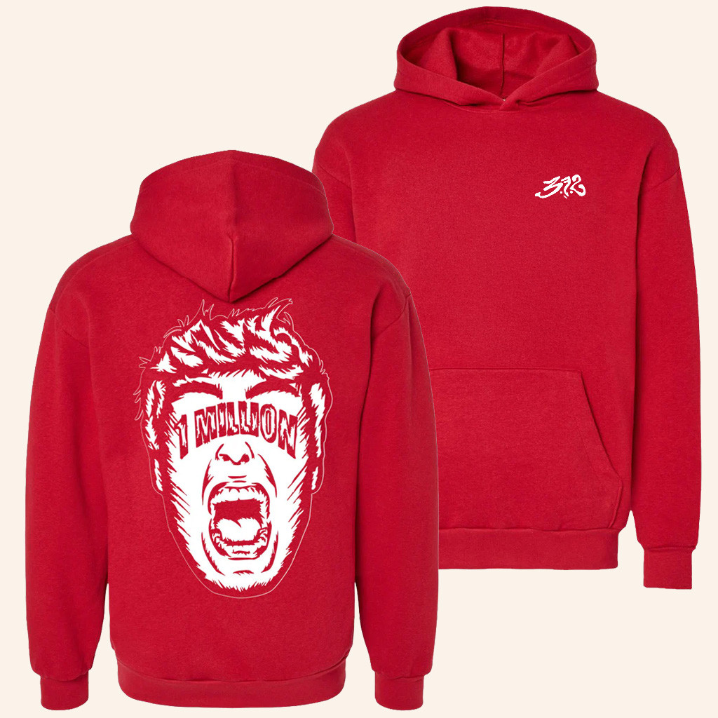 3FS Merch Red The Big 1M Hoodie 3FS Hoodie Birthday Gift Ideas For Husband