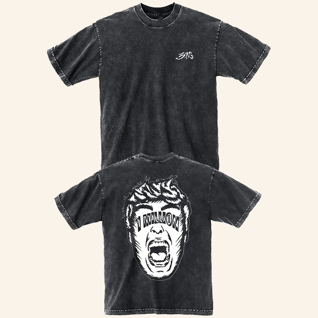 3FS Merch The Big 1M Wash T-Shirt 3FS Shirt Birthday Gift Ideas For Husband