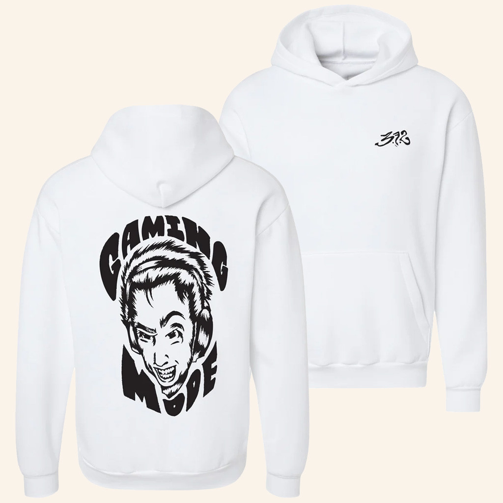 3FS Merch White Gaming Mode Hoodie 3FS Hoodie Birthday Present For Him