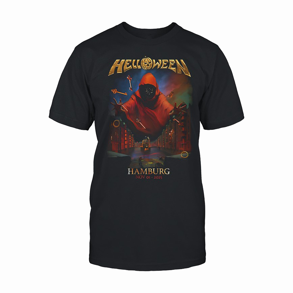 40 Year Anniversary Tour Merch Helloween Hamburg Nov 01-2025 T-Shirt Music Gift