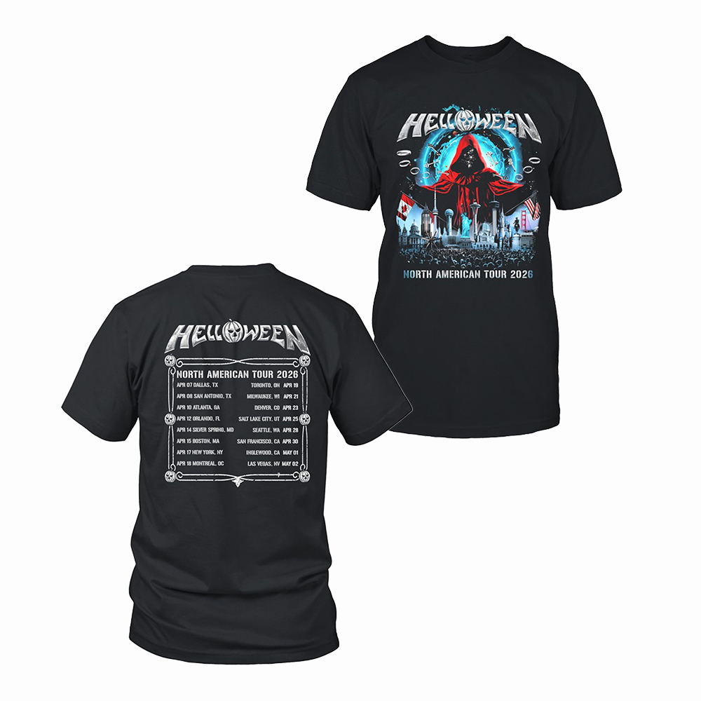 40 Year Anniversary Tour Merch Helloween North American Tour 2026 T-Shirt Music Gift