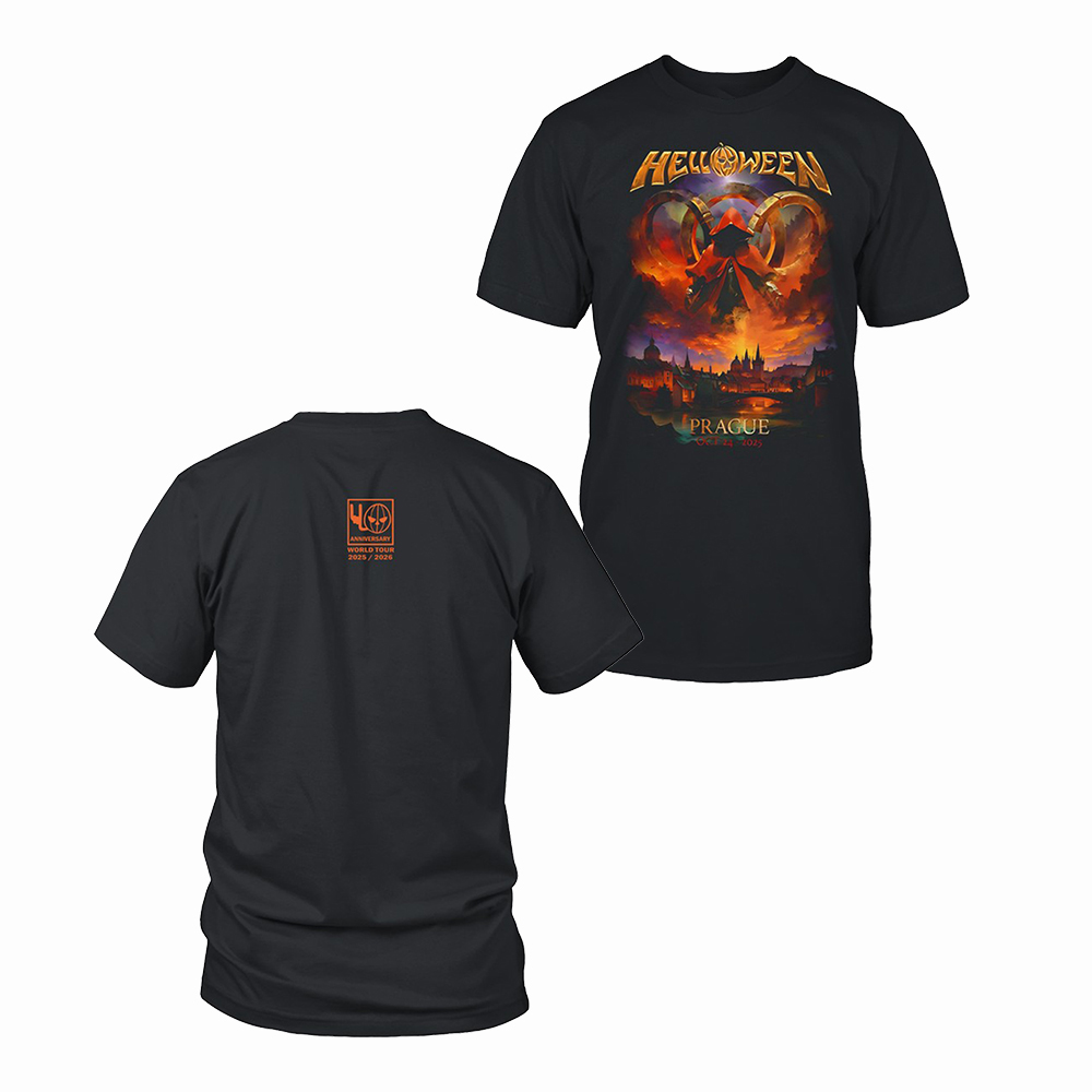 40 Year Anniversary Tour Merch Helloween Prague Tour 2023-2024 T-Shirt Gift For Music Lovers