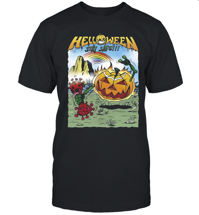 40 Year Anniversary Tour Merch Helloween Stay Safe T-Shirt Gifts For Teens